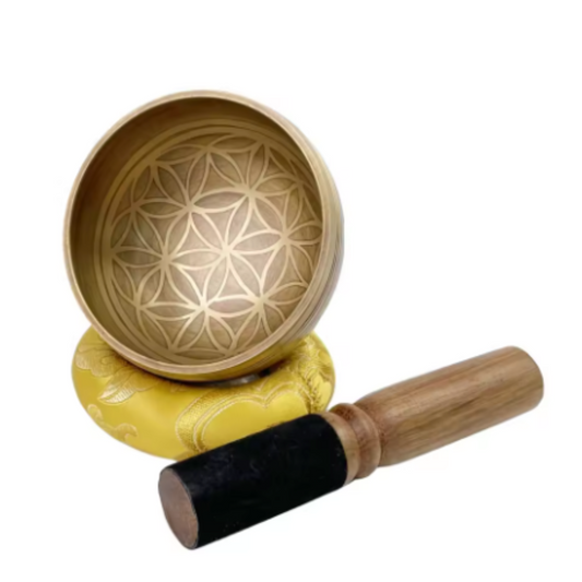 Flower of Life Tibetan Singing Bowl Set – Meditation, Sound Healing & Mindfulness