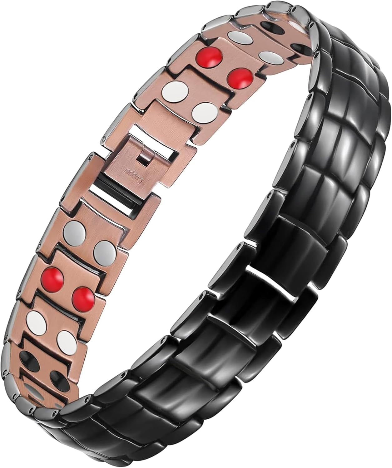 Magnetic Copper Cross Bracelet – 46 Magnets for Wellness