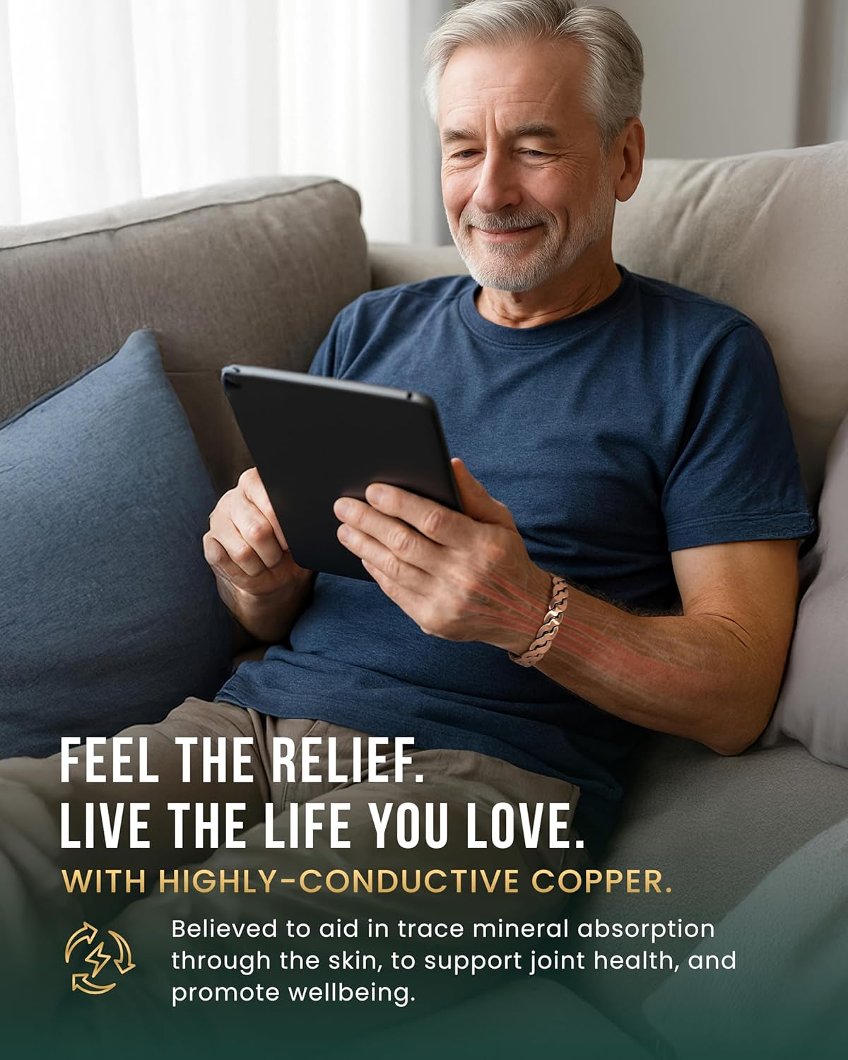 Twisted Magnetic Copper Cuff – Balance, Energy & Style