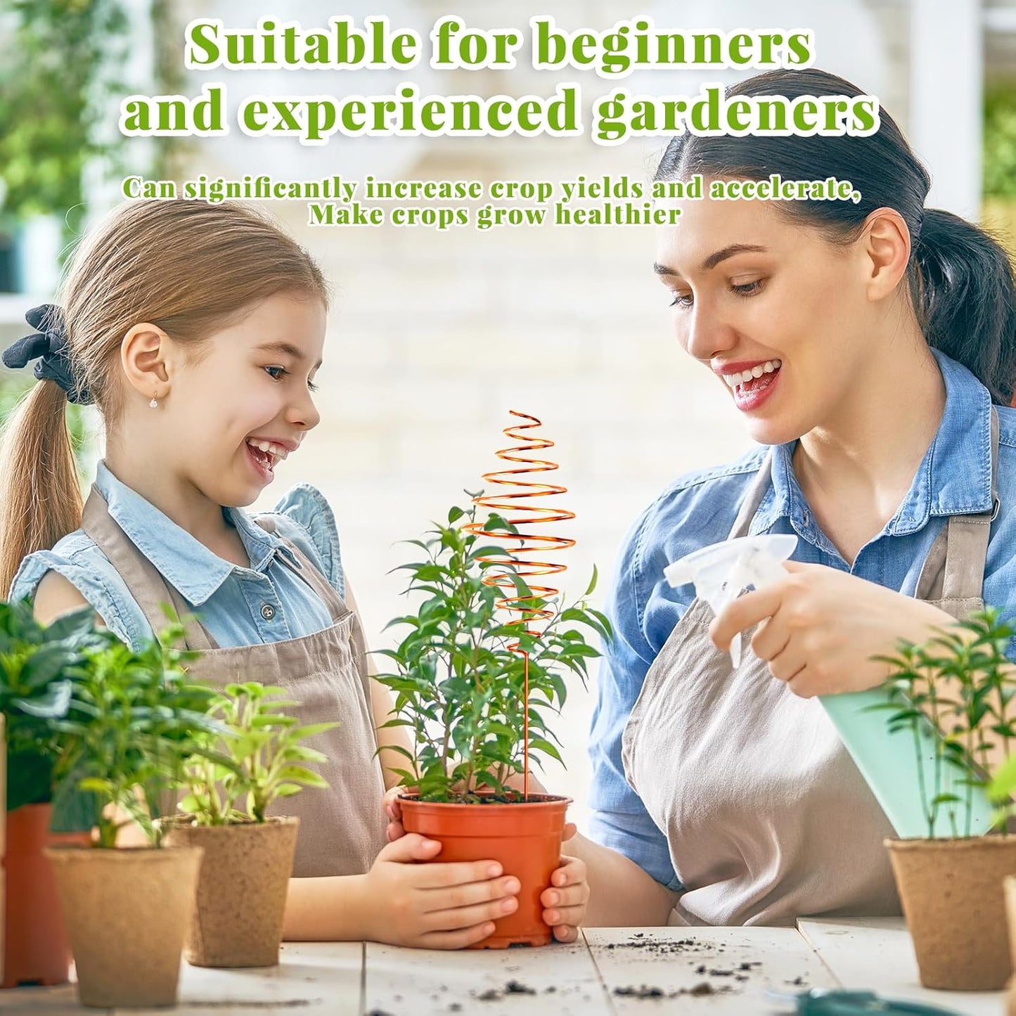Ether Antennas for Plants – 6 Copper Electroculture Stakes for Growth & Abundance