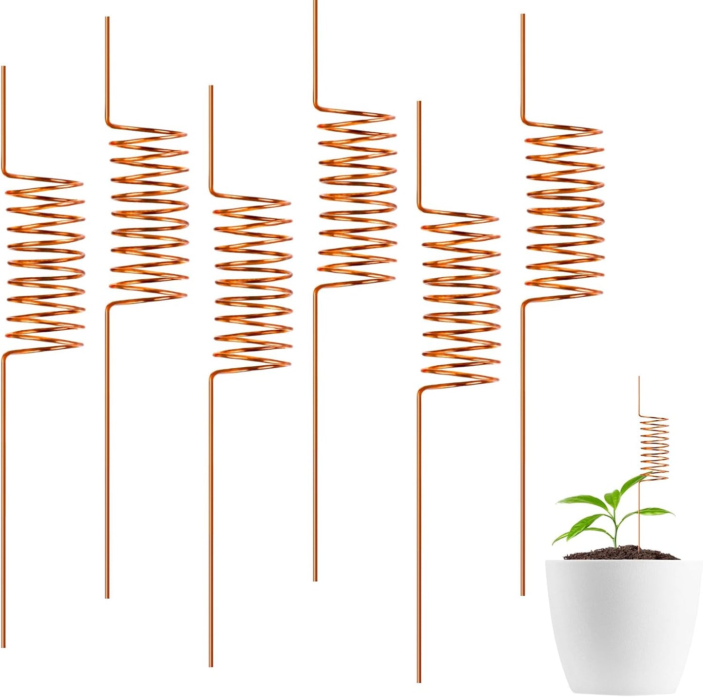 Ether Antennas for Plants – 6 Copper Electroculture Stakes for Growth & Abundance
