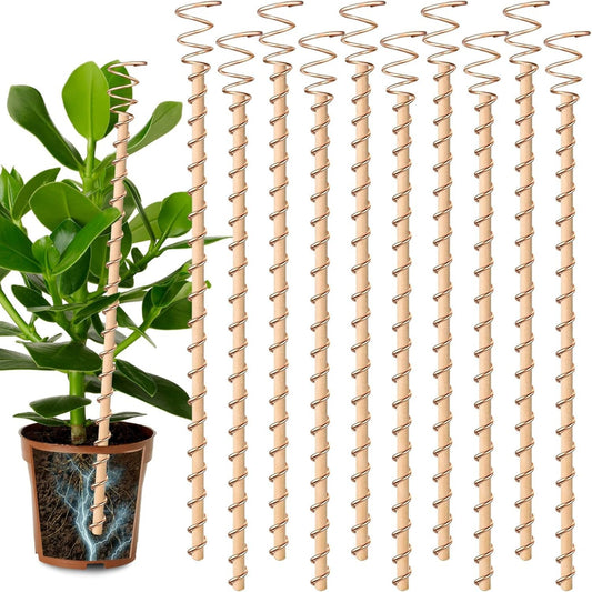 Electroculture Plant Antennas – Copper Energy Stakes for Next-Level Growth (10 Pcs)
