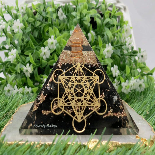 Shungite Orgone Pyramid – Powerful Energy Protection & EMF Shield