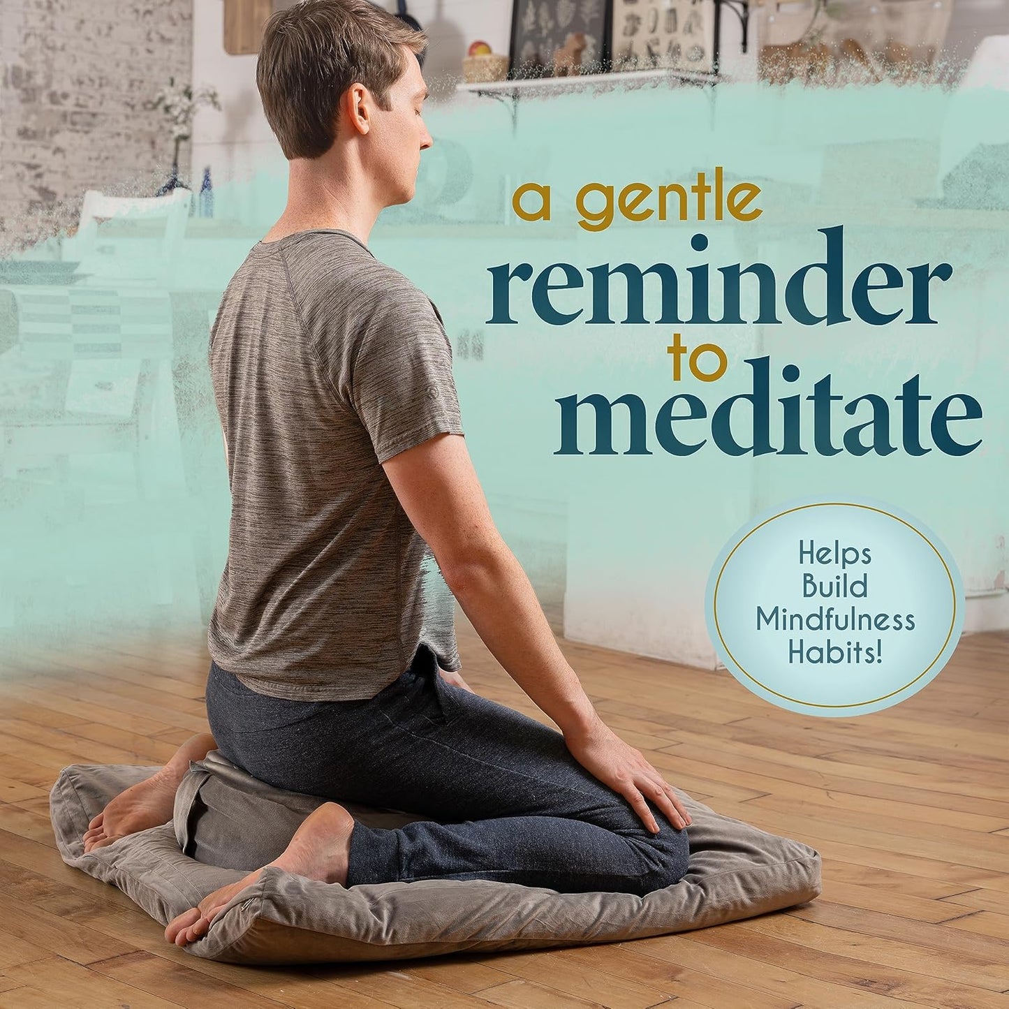 Tibetan Meditation Cushion — Velvet Zafu with Buckwheat Fill