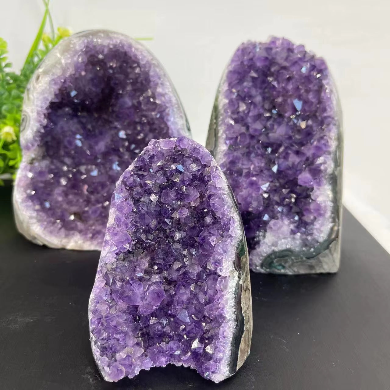 Natural Amethyst Crystal Cluster – Raw Uruguay Geode