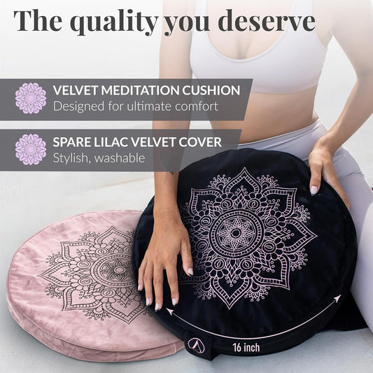 Aila Premium Meditation Cushion — Ergonomic Zafu for Elevated Practice