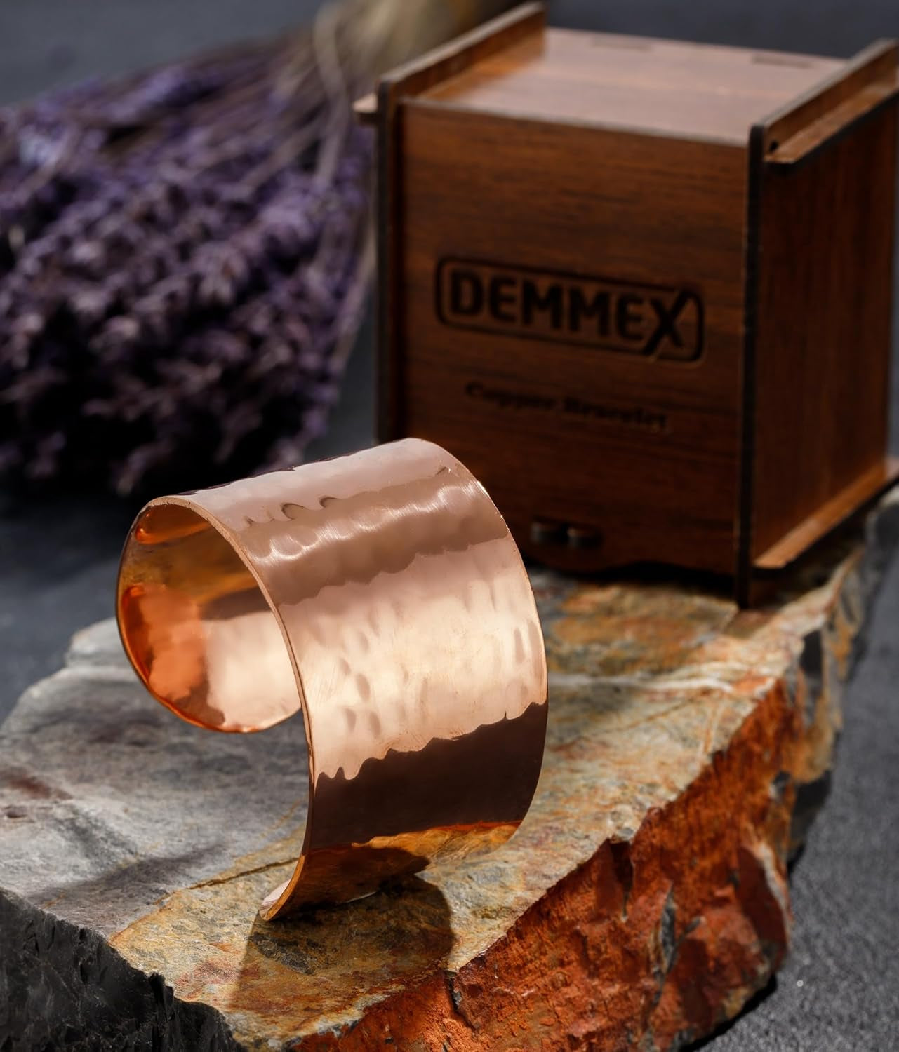 Hammered Turkish Copper Cuff Bracelet – 100% Pure