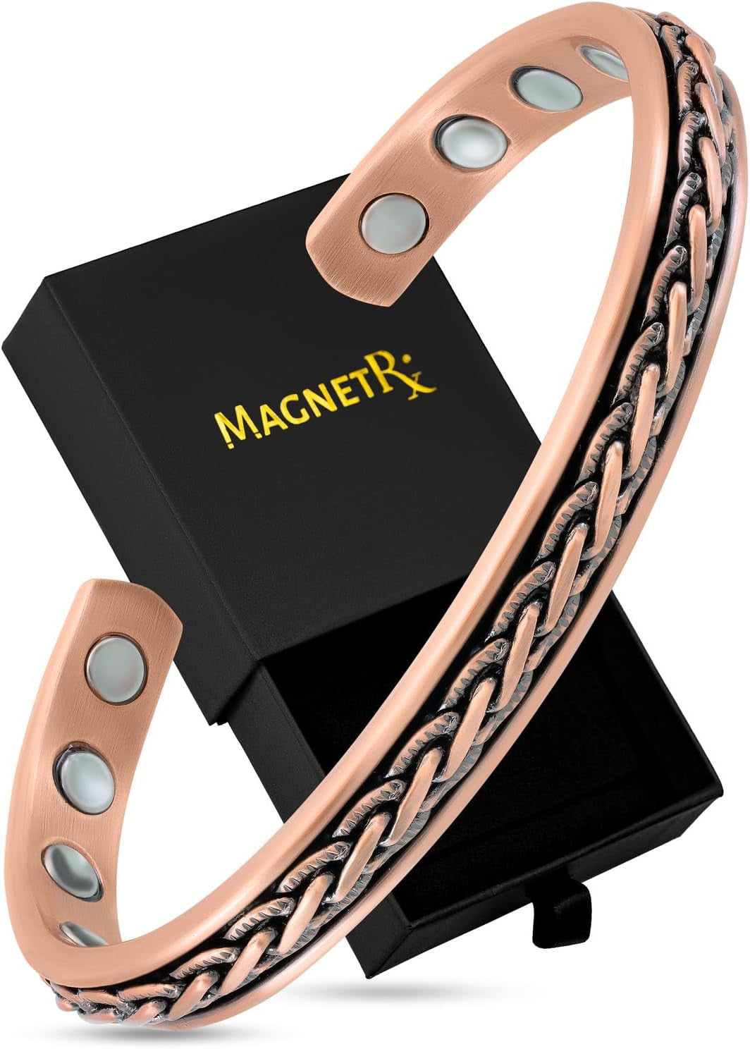 Twisted Magnetic Copper Cuff – Balance, Energy & Style