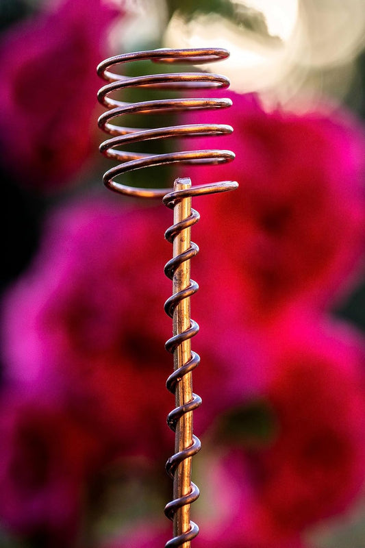 Handmade Pure Copper Plant Stakes – 18" Electroculture Energy Amplifiers (5 Pcs)