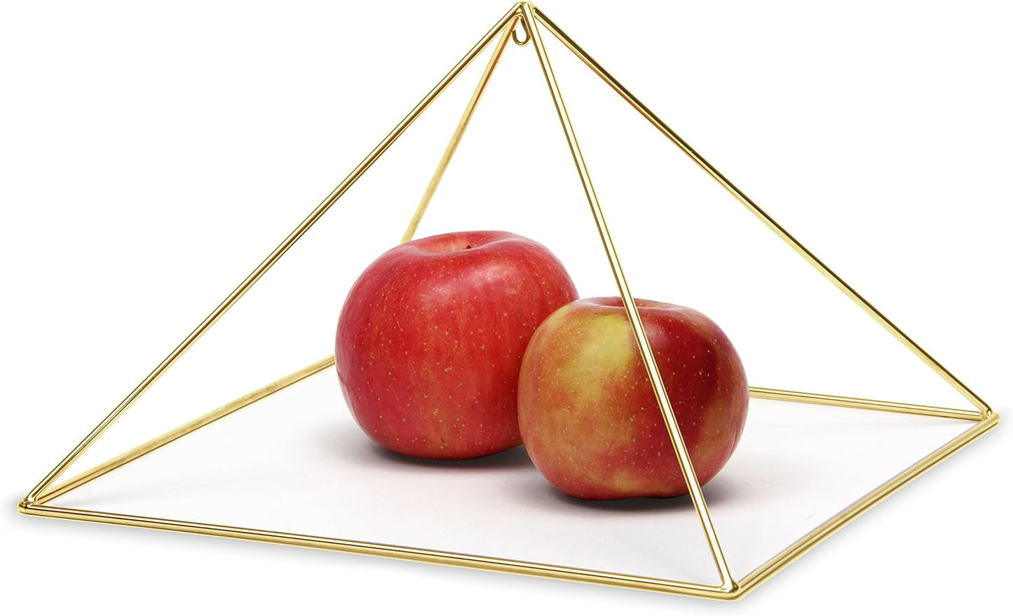 24K Gold-Plated Copper Meditation Pyramid – 9" 51° Sacred Geometry