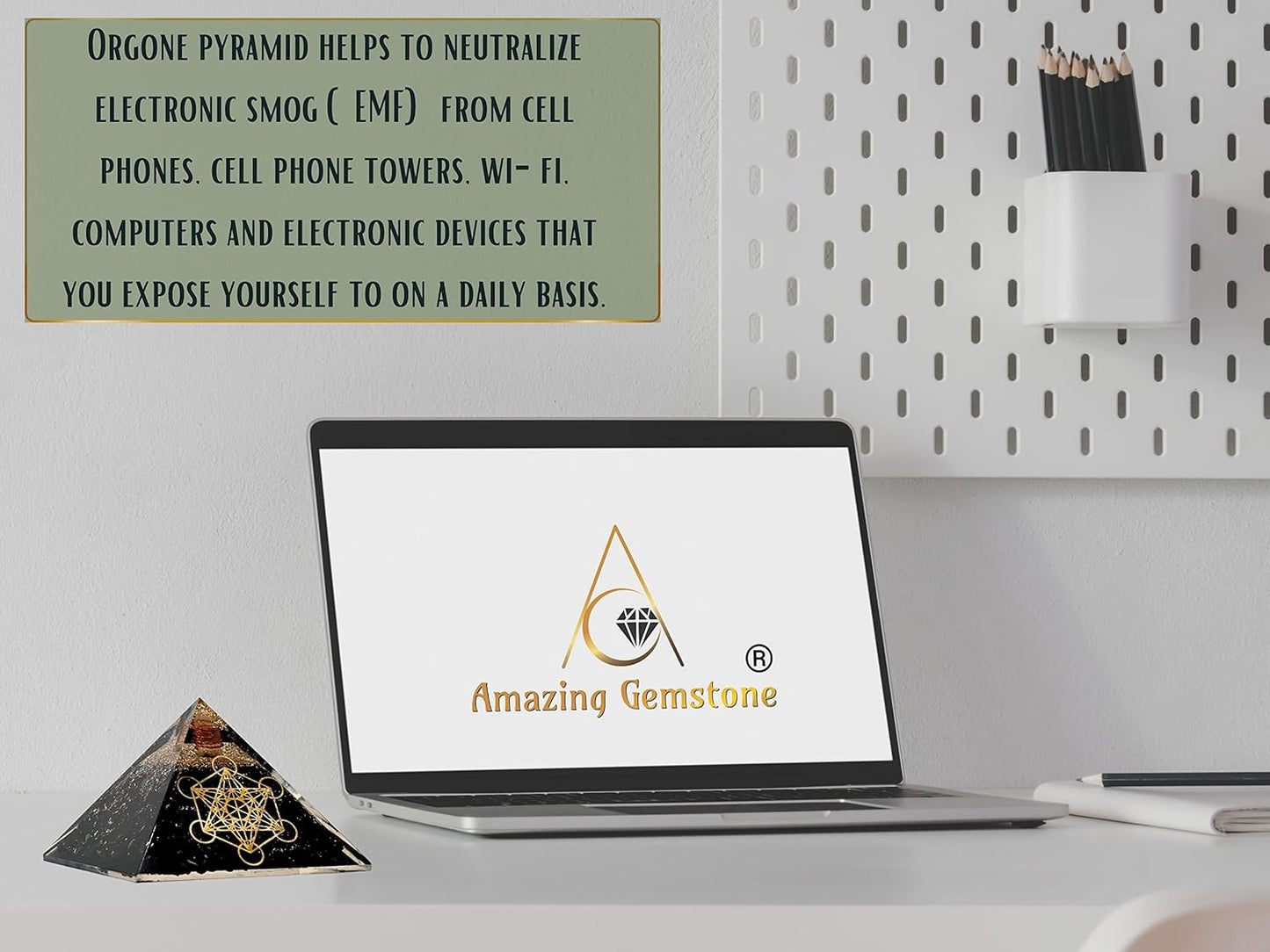 Shungite Orgone Pyramid – Powerful Energy Protection & EMF Shield