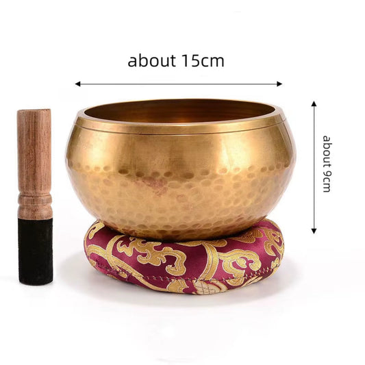 1 Pc Tibetan Singing Bowl 13/15/17/20CM Options Large Handmade Brass Metal Sound Bowl Yoga Chanting Meditation Buddhism Healing