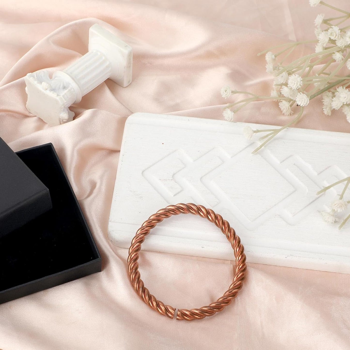 Tensor Bracelet – Handmade Solid Copper Twisted Bangle