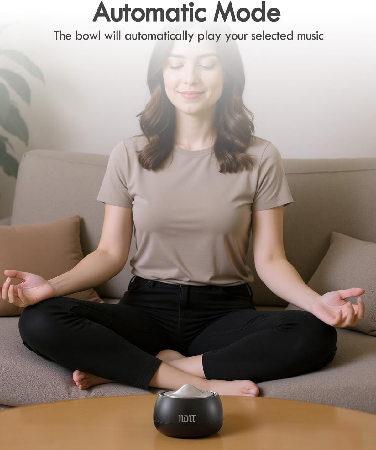 Portable Electronic Tibetan Singing Bowl — 8 Healing Frequencies (396–963Hz)