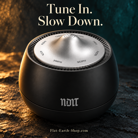 Electronic Singing Bowl — 8 Frequency Settings — dark studio product view