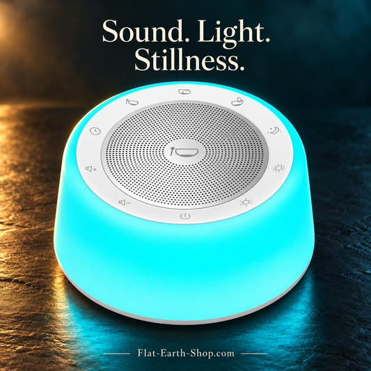 Electronic Singing Bowl — 11 Tones with Light & Timer — dark studio product view