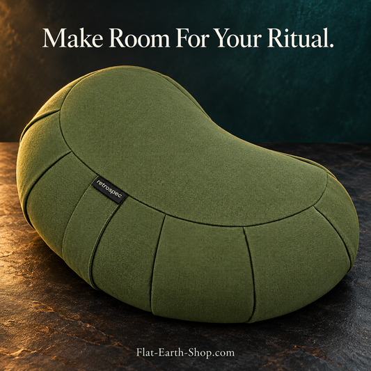 Sedona Zafu Meditation Cushion — Align Body, Mind & Spirit — dark studio product view