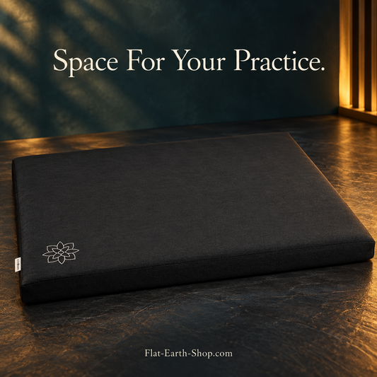 Mindful & Modern Zabuton Meditation Mat — Cotton-Filled Floor Cushion — complementary dark product view