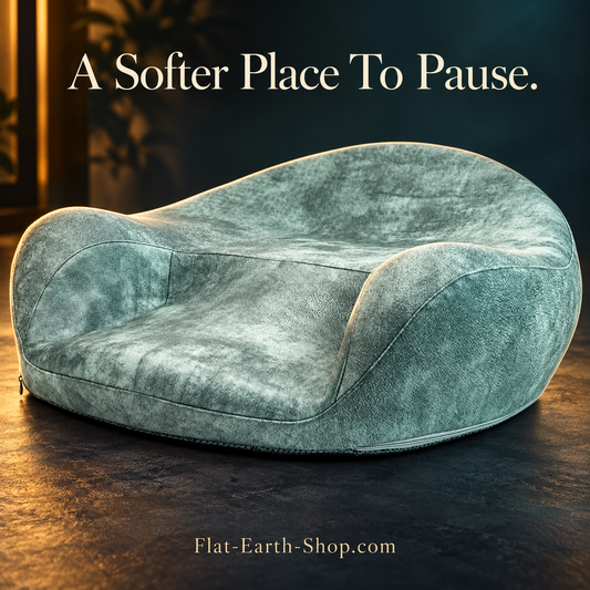 Ergonomic Meditation Cushion — Memory Foam Floor Pillow with Washable Cover — dark studio product view