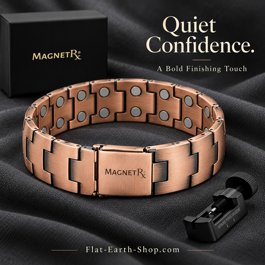 Magnetic Copper Bracelet — Adjustable Link Design