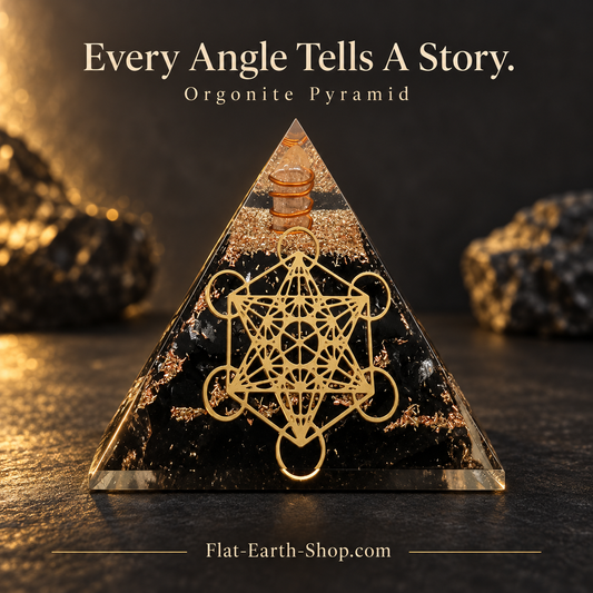 Shungite Orgone Pyramid With Metatron’s Cube