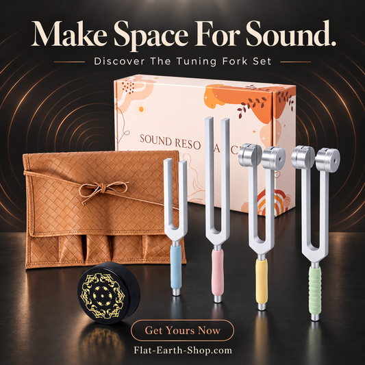 128Hz, 136.1Hz, 174Hz & 528Hz Tuning Fork Set โ Activator & Pouch