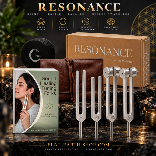 128–384Hz Resonance Tuning Fork Set — 4 Piece