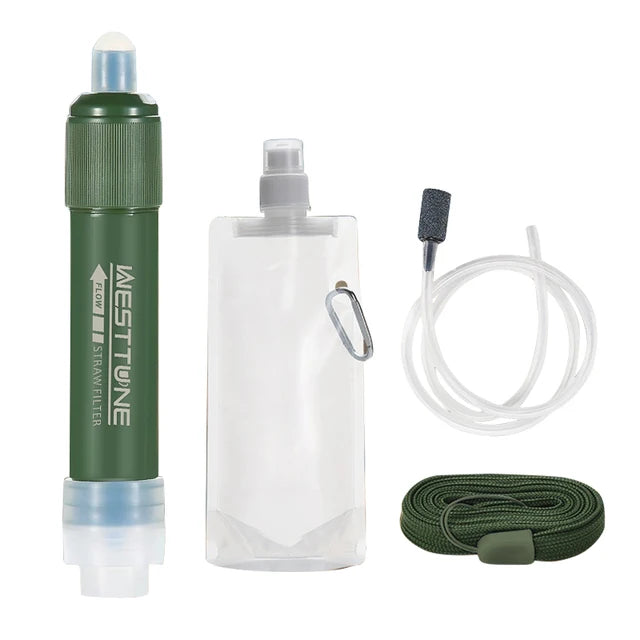 Westtune Mini Camping Water Filter Straw: Essential Survival Tool for Clean Drinking Water in Emergency Situations