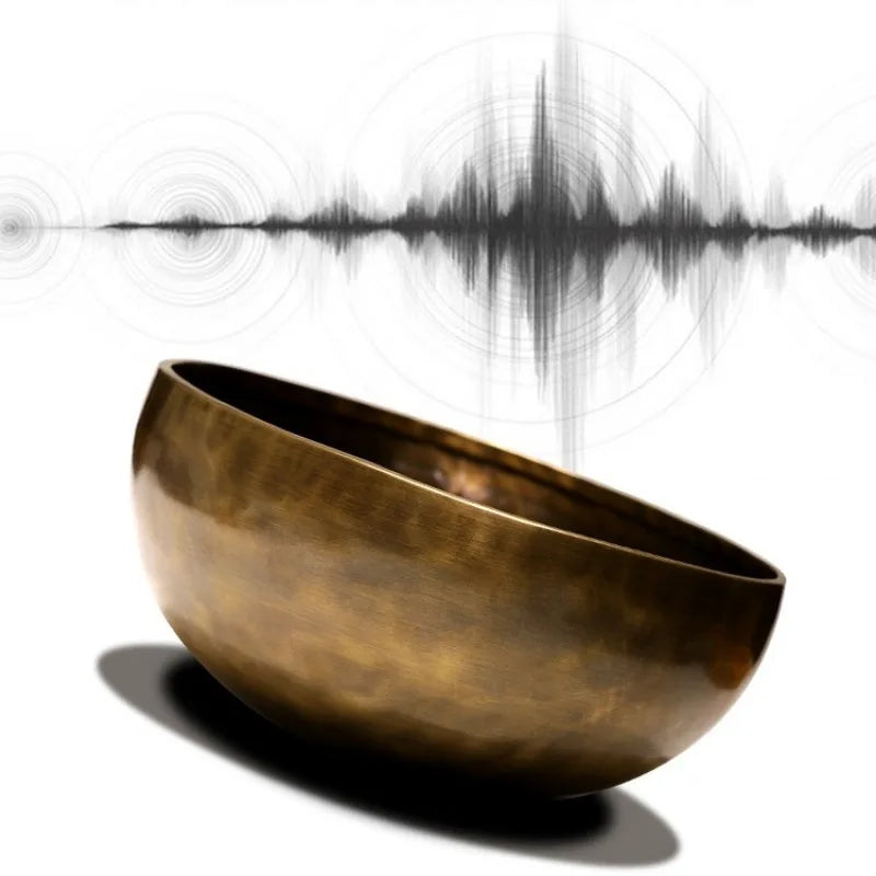 Nepalese Buddha Singing Bowl — Large Handmade Sound Healing Instrument for Deep Meditation, Chakra Balancing & Energy Work