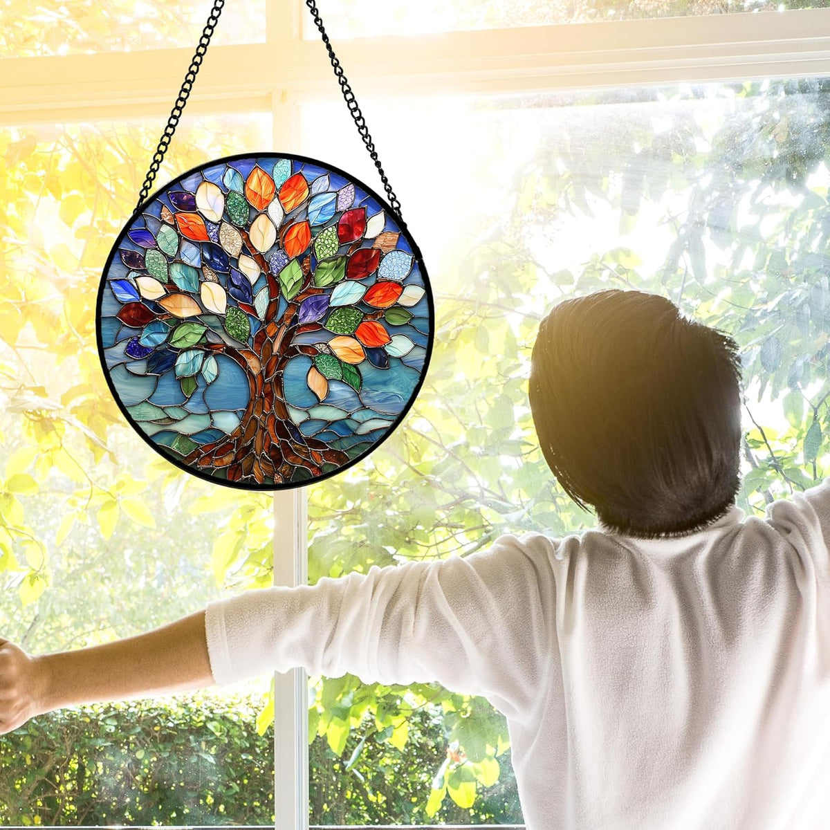 Tree of Life Glass Suncatcher — Tree of Color | 6.3 Inch