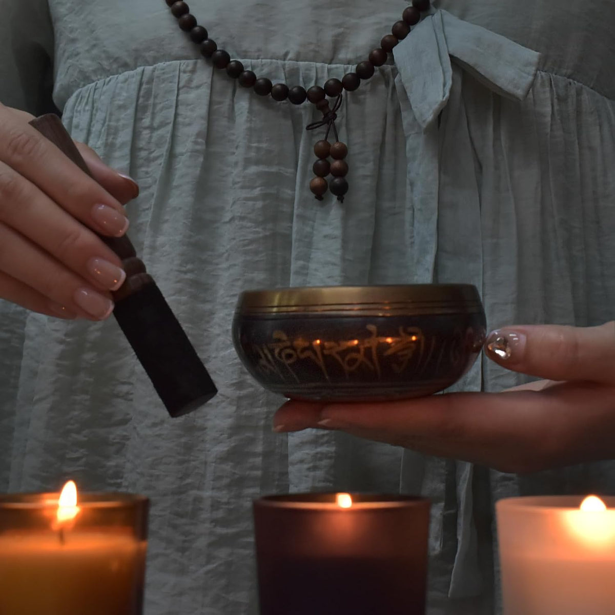 Singing Bowl & Tingsha Set — Ritual Harmony | 7 Pieces