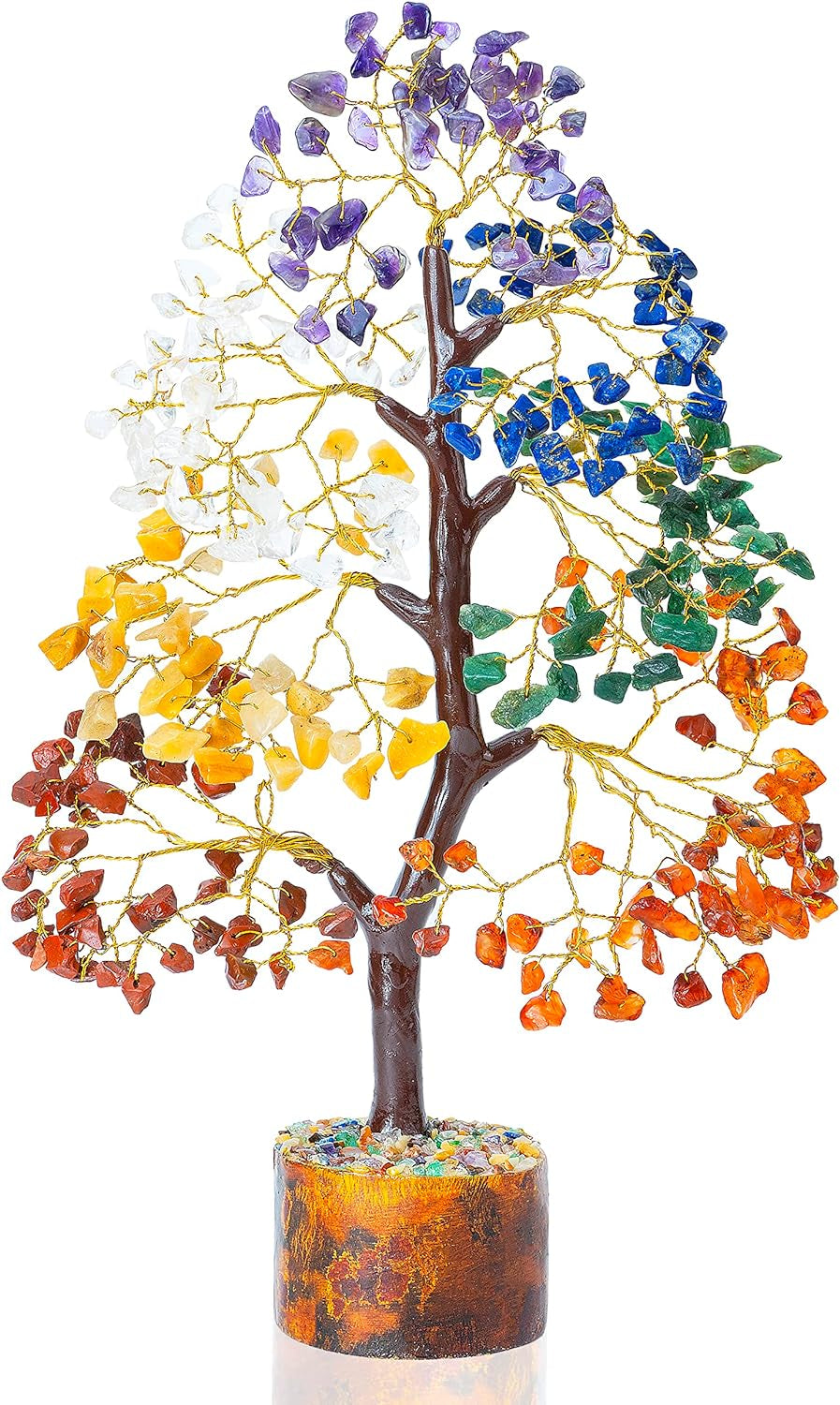 7 Chakra Gemstone Tree of Life: Feng Shui Crystal Bonsai for Wealth, Prosperity, and Spiritual Balance – Perfect for Home Décor & Gifts