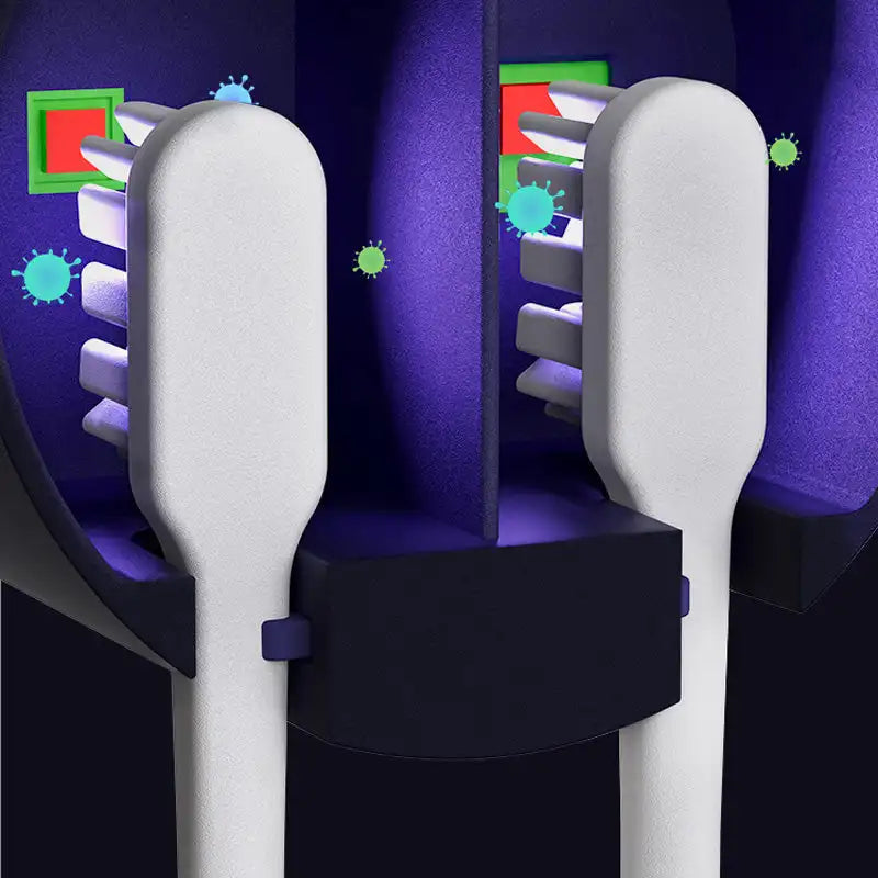 UV Toothbrush Sanitizer & Holder – Intelligent Sensor-Activated Sterilizer with Digital Display