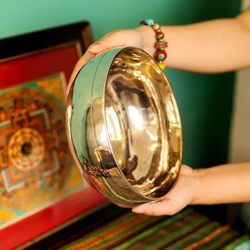 Nepalese Hand-Hammered Ringing Copper Singing Bowl — Sacred Tool for Sound Yoga & Movement Meditation