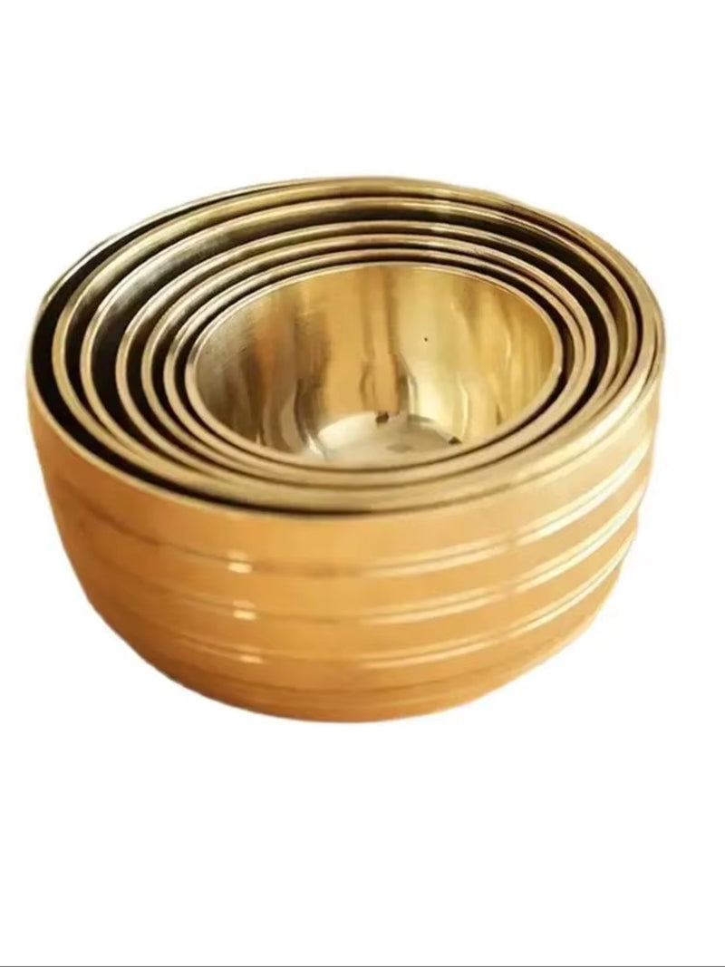 7 Pcs Brass & Metal Handcraft Tibetan Singing Bowls