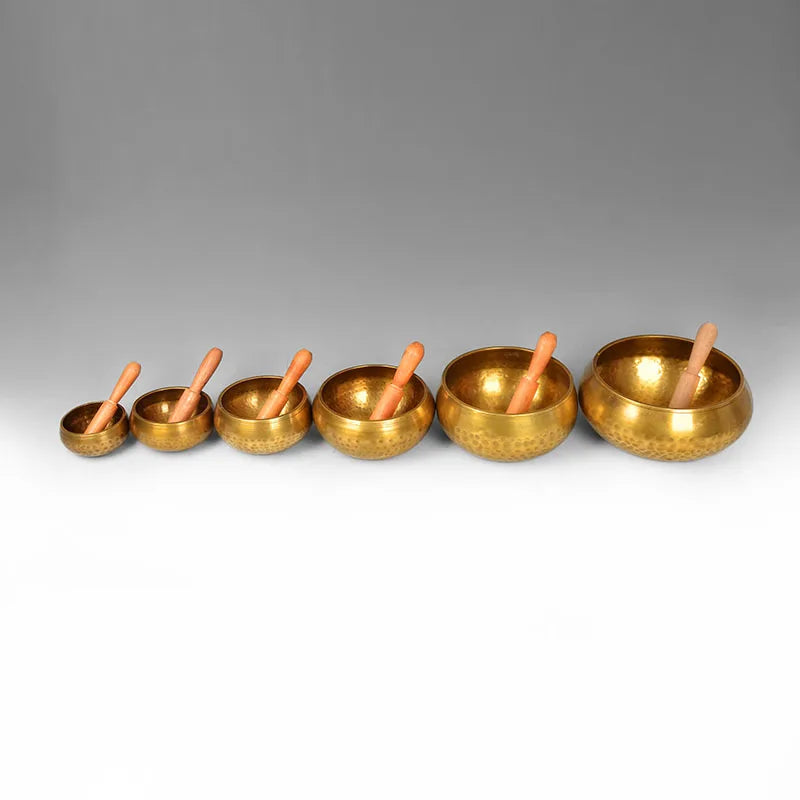 Handmade Nepalese Tibetan Singing Bowl - Copper Chime for Rituals and Music Therapy