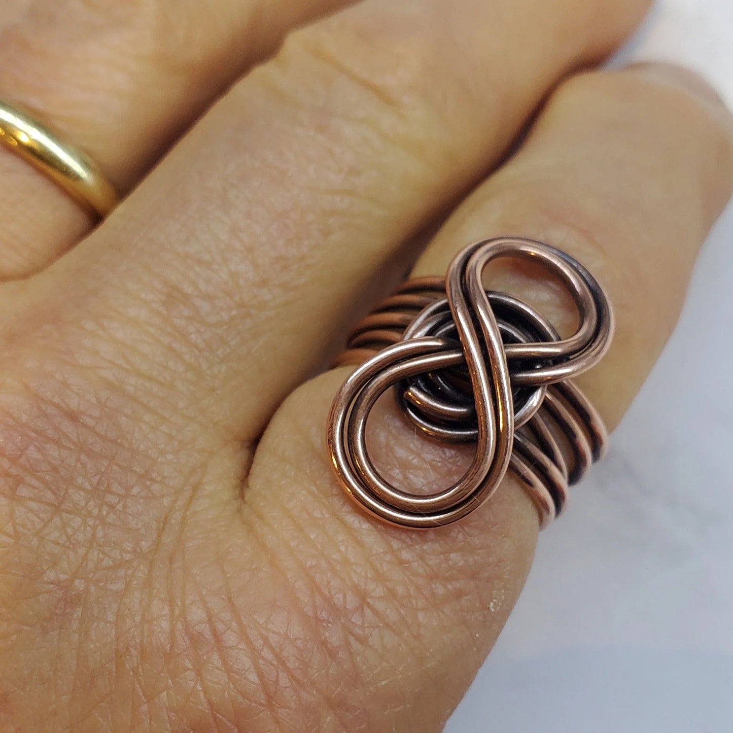 Copper Eternity Ring – Handcrafted Symbol of Infinite Connection