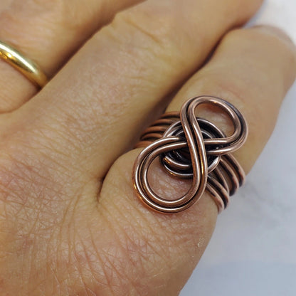 Copper Eternity Ring – Handcrafted Symbol of Infinite Connection