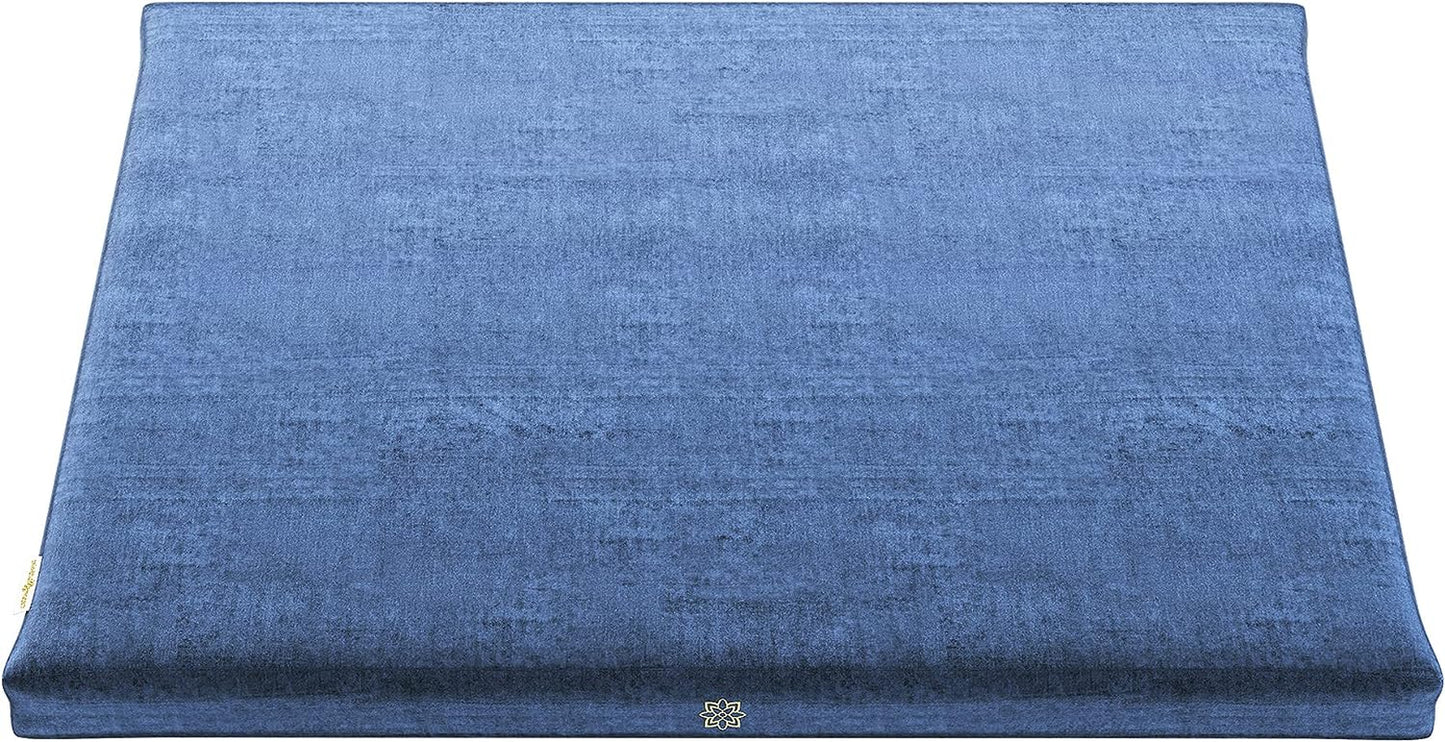 Mindful & Modern Zabuton Meditation Mat — Cotton-Filled Floor Cushion