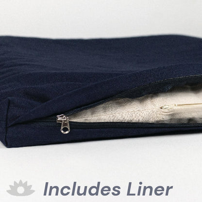 Eclipse Line Zabuton Meditation Cushion — 23" × 23"