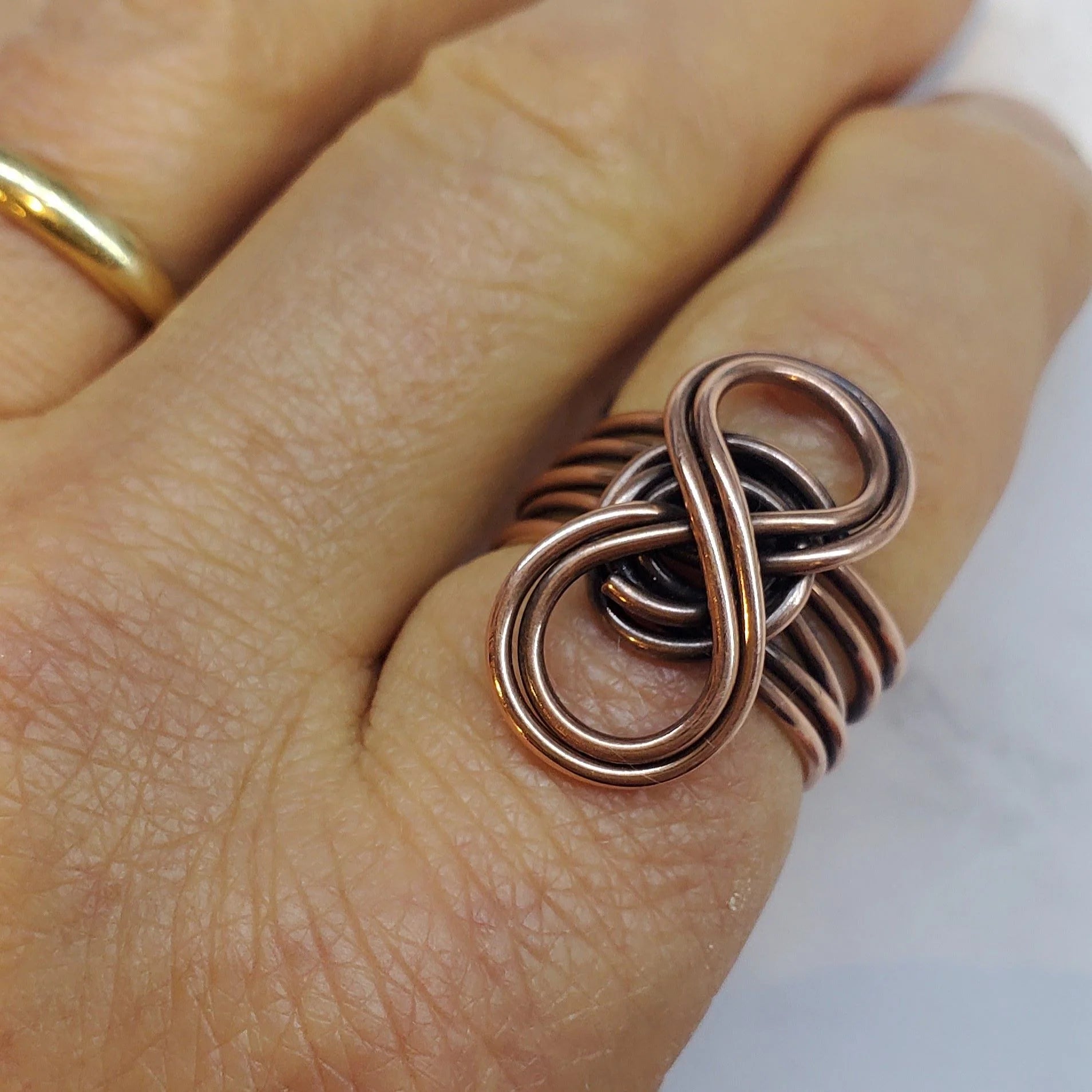 Copper Eternity Ring – Handcrafted Symbol of Infinite Connection