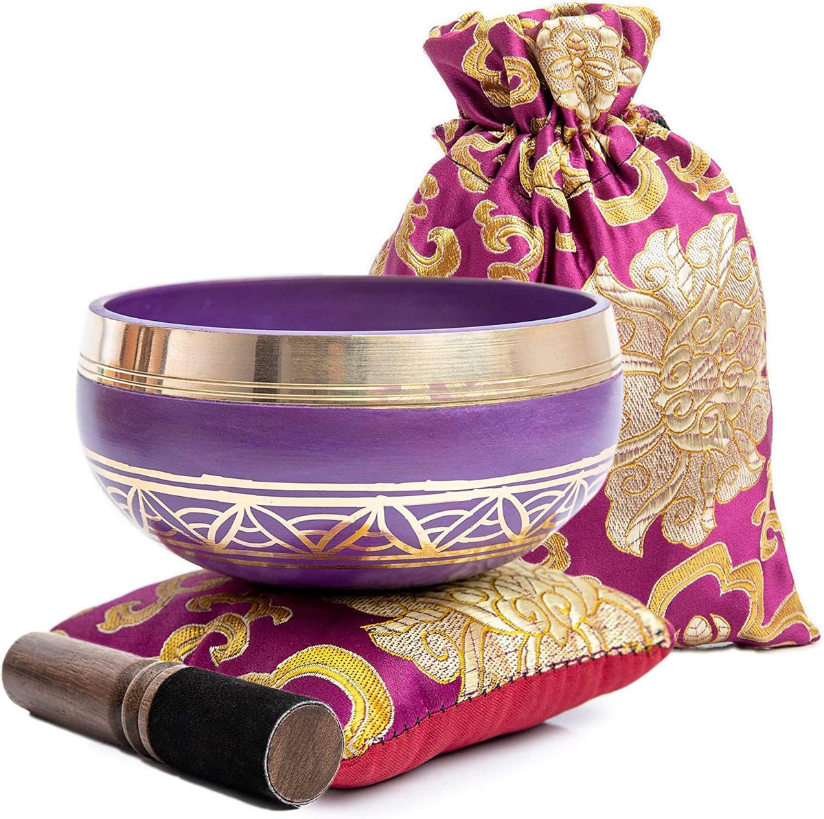 Tibetan Singing Bowl — Magenta Moment | 3.5 Inch