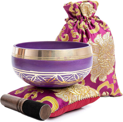 Tibetan Singing Bowl — Magenta Moment | 3.5 Inch