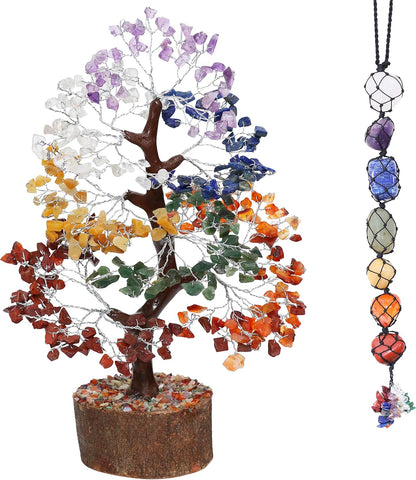 7 Chakra Gemstone Tree of Life: Feng Shui Crystal Bonsai for Wealth, Prosperity, and Spiritual Balance – Perfect for Home Décor & Gifts