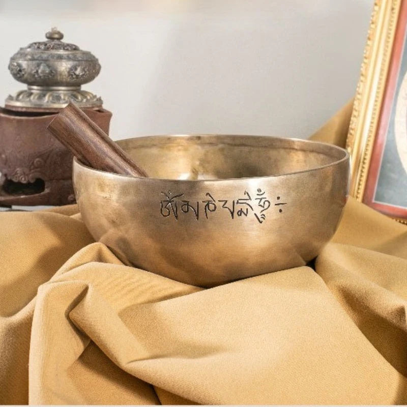 Sacred Copper Singing Bowl — Nepalese Sound Healing Instrument for Meditation & Mindful Living