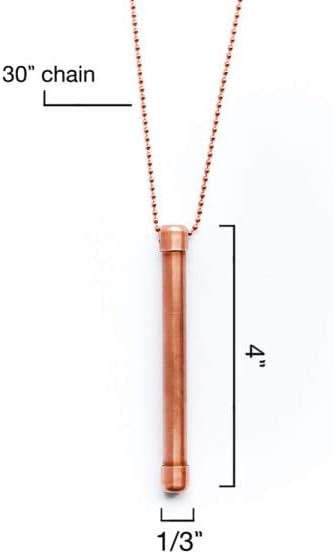 Copper Charm Necklace — 30"
