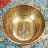 Sacred Foot Singing Bowl — Nepalese Handmade Brass Sound Vessel for Grounded Healing & Deep Vibrational Therapy