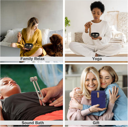 Brass Singing Bowl Gift Set — Resonant Collection | 16 Pieces