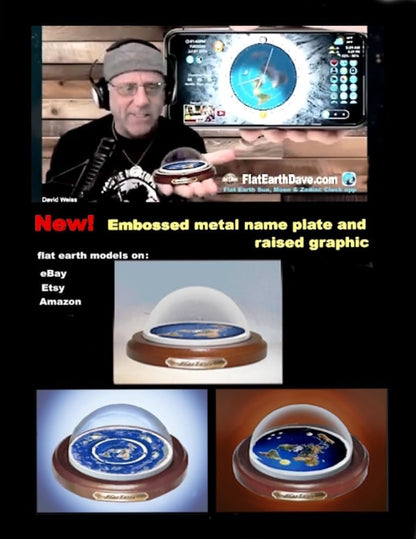 Flat Earth Map Dome Display Model