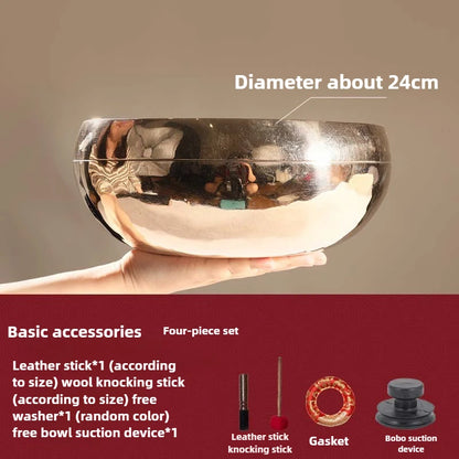 Nepalese Hand-Hammered Ringing Copper Singing Bowl — Sacred Tool for Sound Yoga & Movement Meditation